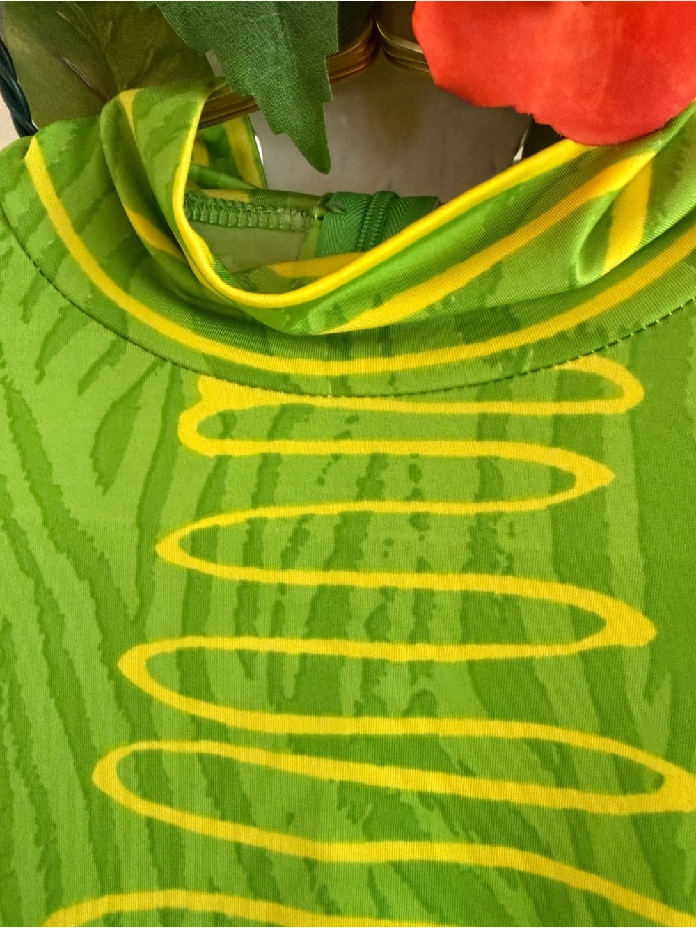 Green & Yellow Abstract Print Long Sleeve Top - Picture 2 of 6